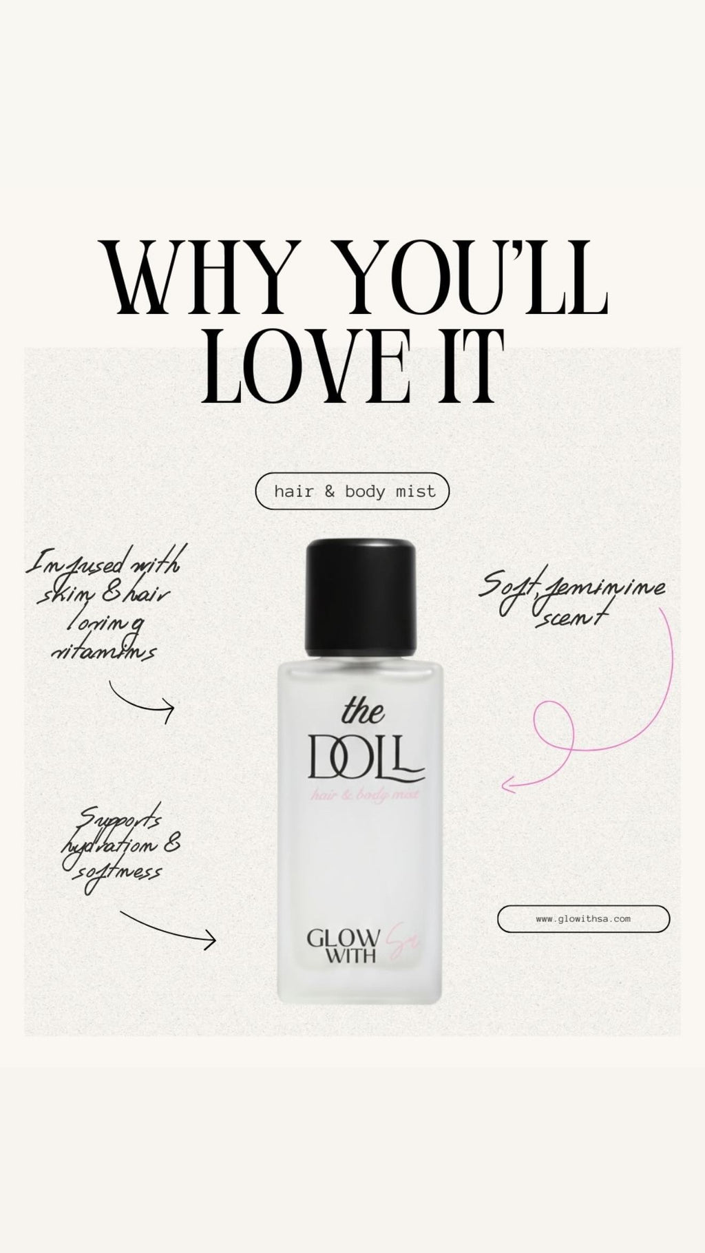 The doll body & hair mist عطر الجسم والشعر ذا دول