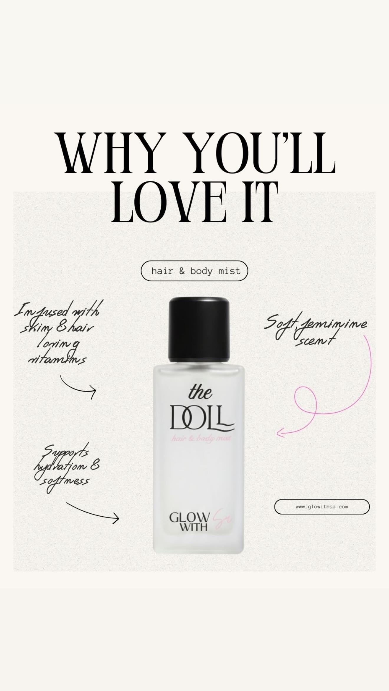 The doll body & hair mist عطر الجسم والشعر ذا دول
